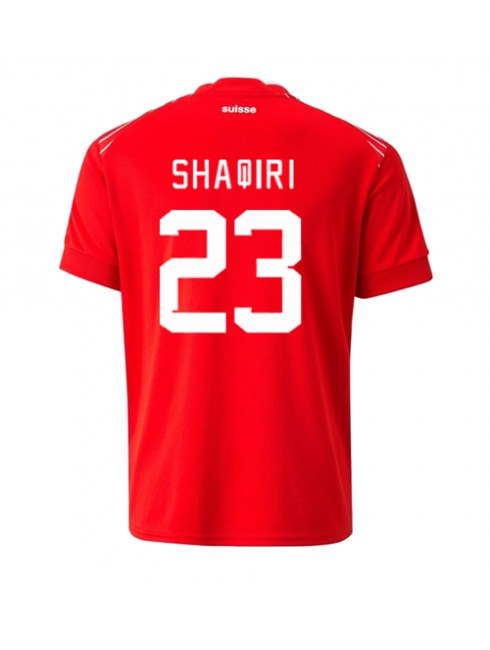 Billige Sveits Xherdan Shaqiri #23 Hjemmedrakt VM 2022 Kortermet
